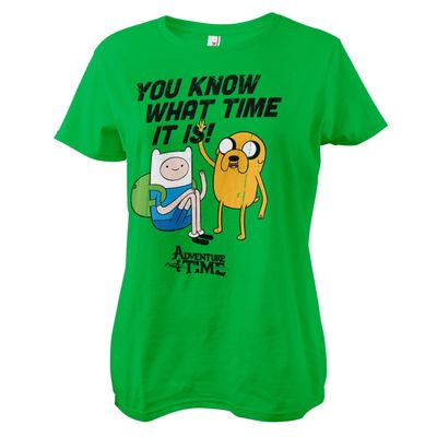 Adventure Time Officially Licensed It's Women T-Shirt (Green), Medium