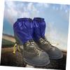 BESPORTBLE Adjustable Ankle Gaiters for Hiking and Outdoor Activities Lightweight Nylon Boot Covers Blue Durable Protection Against Rain Snow Mud and Wind view 3