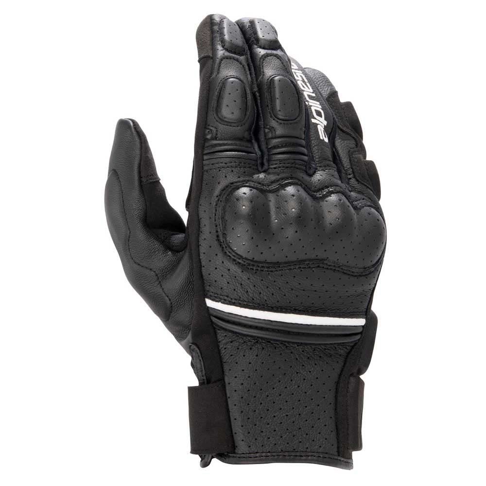 Alpinestars Phenom Leather Air Gloves, 3XL, Black/White