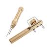 INOOMP 2pcs Wire Tie Hitch Hook Neckties Fishing Knot Tying Tool Supplies Fishing Accessories T Tool Fishing Quick Knot Tying Tool Manual Fish Tool Flight Fishing Line Golden Copper view 1