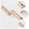 INOOMP 2pcs Wire Tie Hitch Hook Neckties Fishing Knot Tying Tool Supplies Fishing Accessories T Tool Fishing Quick Knot Tying Tool Manual Fish Tool Flight Fishing Line Golden Copper view 3