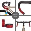 Vortika Road Bike Handlebar Tapes Made,EVA+PU Leather, Reflective Gradient Color Road Bicycle Bar Tape Fixed Gear Bike Handlebar Tapes,Anti-Slip Racing Bike Handle Wraps-2 Rolls (Reflective -red) view 3