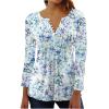 3/4 Length Sleeve Womens Tops, Fall Shirts for Women Oversized Tshirts Shirts for Women 3/4 Sleeve Loose Fit Lace Trendy Comfy Blusas Elegantes para Mujer para Fiestas Cute Shirts A-Navy view 1
