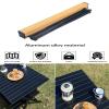 Yadlan Camping Tables for Cooking, Portable Picnic Tables Folding Beach Table Portable Camping Table, Double-Layer Outdoor Picnie Table Lightweight Rollable Table Easy to Assembly view 4