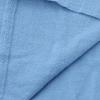 Lmdudan 2 Piece Cotton Linen Outfits for Women Summer Dressy Business Work Suits Streetwear Button Down Tops and Pants Suit Blue view 4