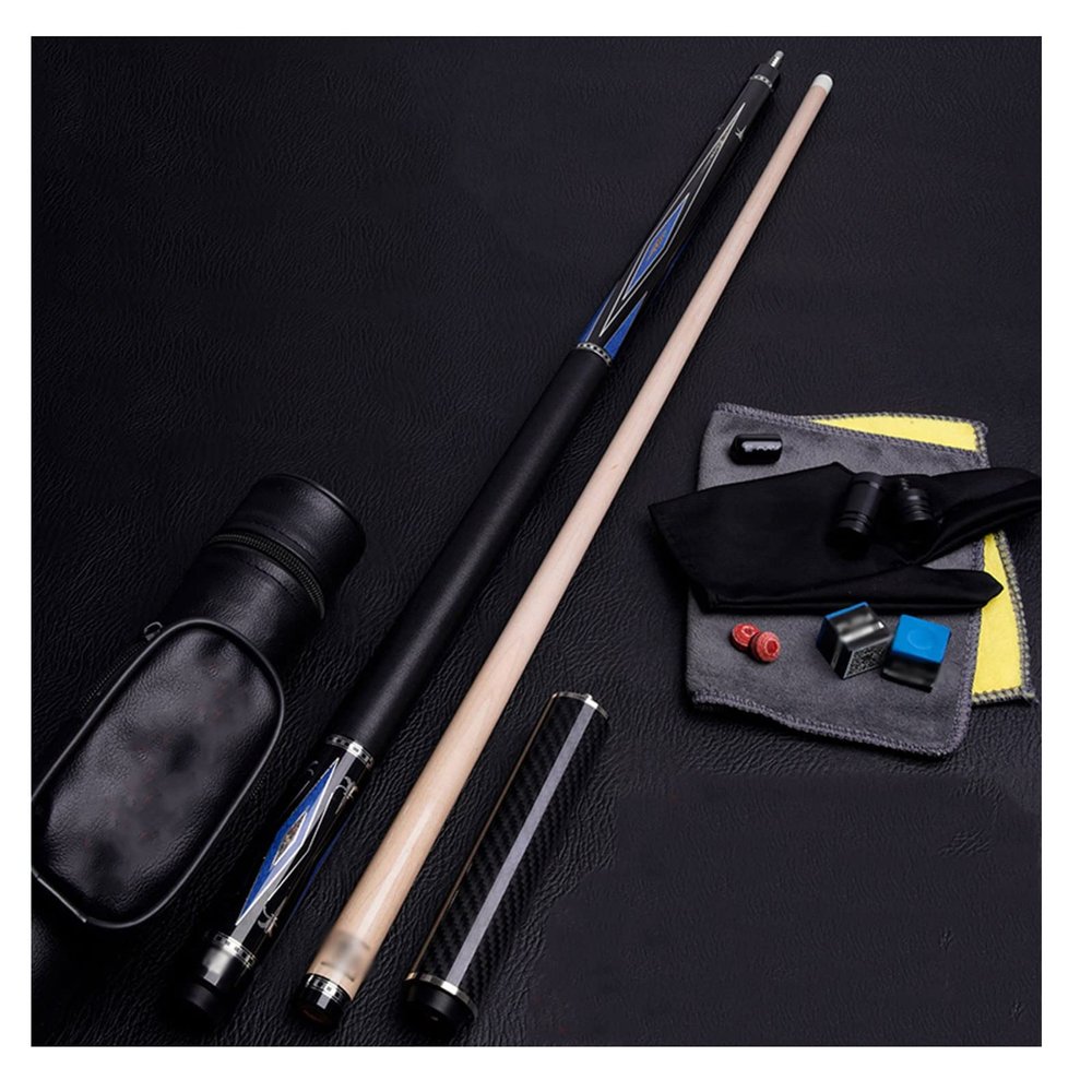 57" Pool Cue 19-19.5Oz, 1/2 Maple Cue Adjustable Snooker Cue and Soft Bag Set for Billiard Players sxysdkjco 230422(Color:B,Size:11.75MM)