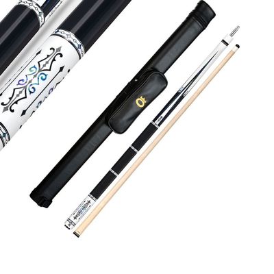 1-Piece Canadian Maple Pool Cue Stick The Good Players Pool Cues for Experienced Players (Adjustable Weight, 3/8 * 8 Radial Pin Joint, 12.75Mm,147Cm) sxysdkjco 230422(Color:B-Black Rod Tube,Size:)
