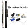 1-Piece Canadian Maple Pool Cue Stick The Good Players Pool Cues for Experienced Players (Adjustable Weight, 3/8 * 8 Radial Pin Joint, 12.75Mm,147Cm) sxysdkjco 230422(Color:B-Black Rod Tube,Size:) view 2