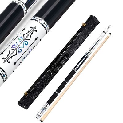 1-Piece Canadian Maple The Good Traditional-Style Maple Pool Cues for a Classic Game (Adjustable Weight, 3/8 * 8 Radial Pin Joint, 12.75Mm,147Cm) sxysdkjco 230422(Color:B-Rod Box,Size:)