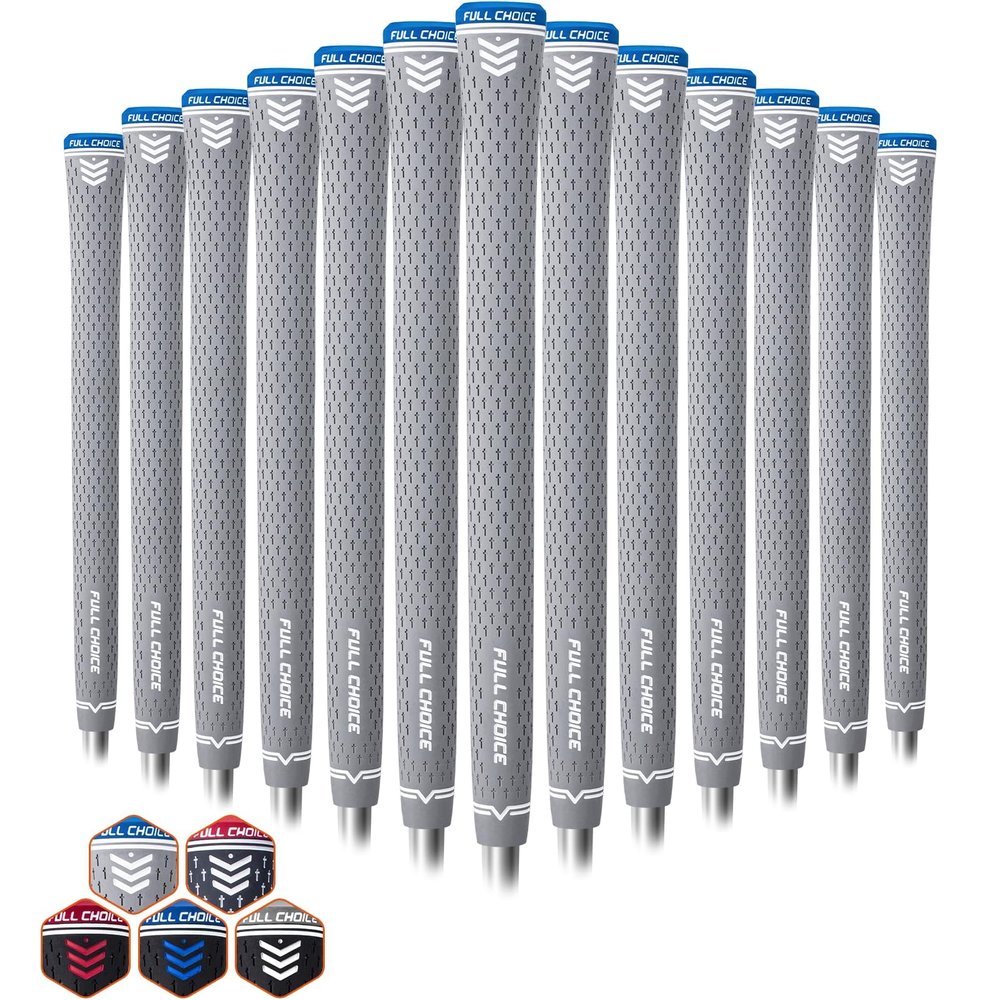 Full Choice Rubber Golf Club Grips, Advanced Texture Control and High Feedback Golf Putter Grips