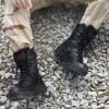 BORAMAX Men's Hiking Shoes Stealth Force Waterproof Black Tactical Boots, Men Leather Side Zip Military Combat Desert Boots view 2
