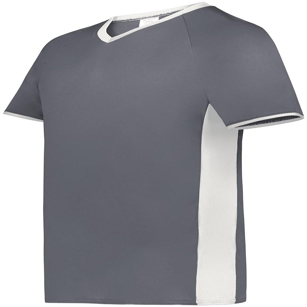 Augusta Sportswear Cutter+ V-Neck Jersey Graphite/White S