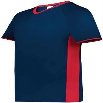 Augusta Sportswear Cutter+ V-Neck Jersey Navy/Scarlet S