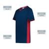Augusta Sportswear Cutter+ V-Neck Jersey Navy/Scarlet S view 4