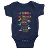 Yeavomeny 5 Things You Shuold About My Grandma Baby Short Sleeve Bodysuit Novelty Jumpsuit Bodysuit for Baby D-Navy view 1