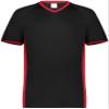Augusta Sportswear Cutter+ V-Neck Jersey Black/Scarlet M view 2