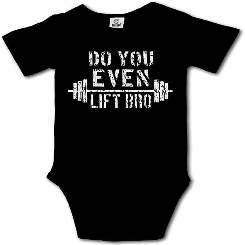 Yeavomeny Do You Even Lift BRO Infant Bodysuit Short Sleeve Jumpsuit Rompers Climbing Clothes