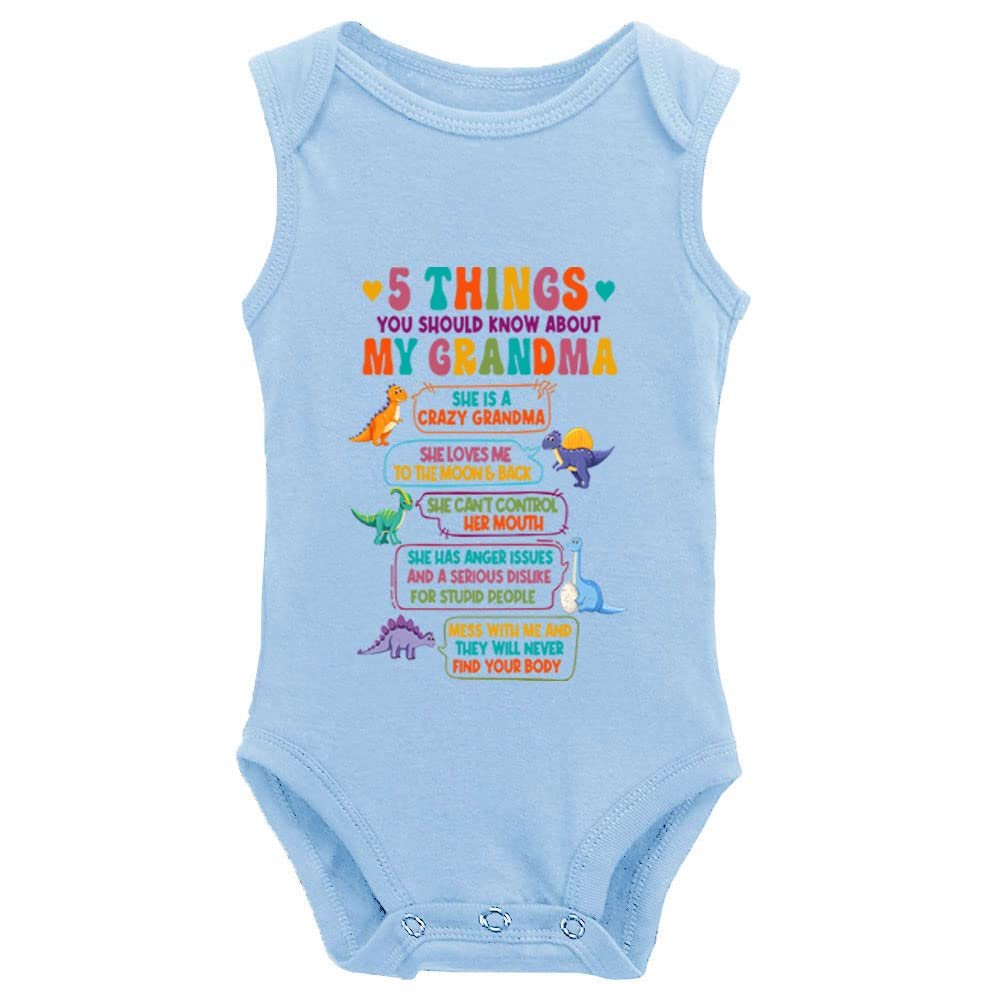 5 Things You Shuold About My Grandma Baby Bodysuit Sleeveless Playsuit Infant Bodysuit Clothes