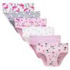 Cadidi Dinos 100% Cotton Little Girls Flamingo Underwear Kids Breathable Comfort Briefs Children Panties(Pack of 6) Size 5 6 view 1