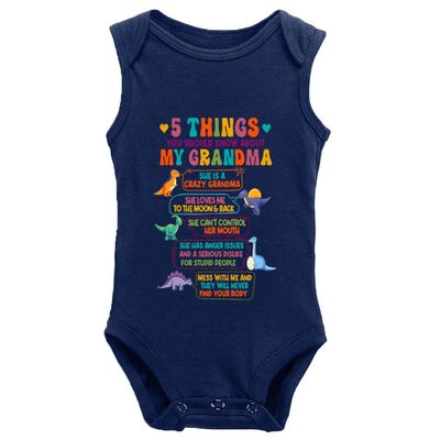 5 Things You Shuold About My Grandma Baby Bodysuit Sleeveless Playsuit Infant Bodysuit Clothes