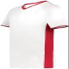 Augusta Sportswear Cutter+ V-Neck Jersey White/Scarlet 2XL view 1