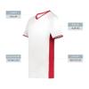 Augusta Sportswear Cutter+ V-Neck Jersey White/Scarlet 2XL view 4