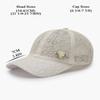 Lace Baseball Cap for Women, Bride and Groom Baseball Caps with Lace, Grace Baseball Cap with a Flower Badge (Beige) view 2