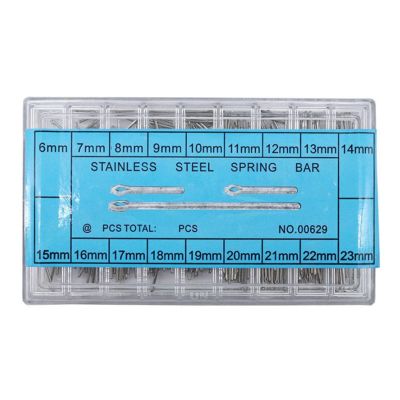DAGIJIRD 360PCS Assorted Stainless Steel Watch Band Strap Spring Bars Link Pin Cotter Pin 6-23mm Kit Watches Repair Accessories