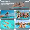 AWSUM Inflatable Floating Dock Air Dock Platform, 6ft x 5ft Floating Island Raft with Non-Slip Surface for Lake Pool Beach Ocean view 2
