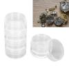 ZJchao 5 Layer Watch Parts Storage Box, Transparent Watch Screw Component Movement Storage Box Container Organizer Holder Dust Cover, 1.5 Inch view 4