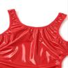 YiZYiF Women's PVC Leather Tank Top Bodysuit Sleeveless Leotard Backless Party Clubwear Costume Red X-Large view 4