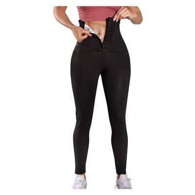 LIYUN Neoprene Pants Thermal Leggings Women - Sweat Pants for Slimming Tightens and Helps Eliminate Excess Water for Firmer Skin and A Slimmer Silhouette Sauna Suits (Color : Black, Size : Medium)