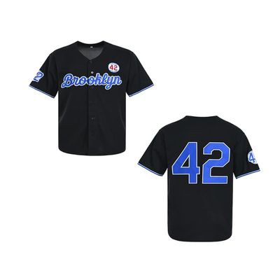Madjus Youth Black Legend 42 Button Down Jersey Boys Hip Hop Baseball Jersey Stitched (as1, Alpha, x_s, Regular, Black)