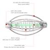 HOHXFYP 20 PcsSet Fishing Feeder,Spring Reinforcement Smooth Bait Cage,Portable 304 Stainless Steel Fishing Bait,Cage Spring for Carp Fishing Bait Holder Tool(SSilver) view 4