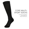 Augusta Sportswear Core Multi-Sport Sock Black S view 3
