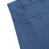 LIONJIE Girls Midi Skirt Denim A-Line Pleated Buttons Over-Knee Mid Waisted with Pocket Blue 5-6 Years view 4