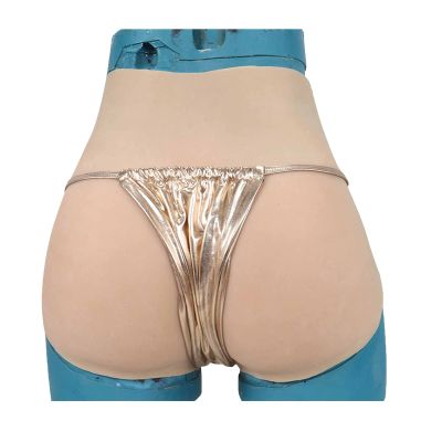 DUEVEL Realistic Silicone Panties Crossdressing Underwear Control Shorts Butt Lifter Panty for Crossdresser Transgender Drag Queen,White,pluggable