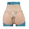 DUEVEL Realistic Silicone Panties Crossdressing Underwear Control Shorts Butt Lifter Panty for Crossdresser Transgender Drag Queen,White,pluggable view 1
