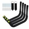 Aweilan Kayak Rack Wall Mount, Canoe Hanger Hooks, Heavy Duty Garage Hooks, for Hanging Outdoor Beach Folding Chair Bicycle Surfboard Snowboard Paddle Board (4 Pack) view 1