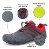 XIHALOOK Hiking Water Shoes for Women Men Minimalist Shoes Barefoot for Paddle Boarding, Rock Climbing Black Red, 8.5 Women/7 Men view 2