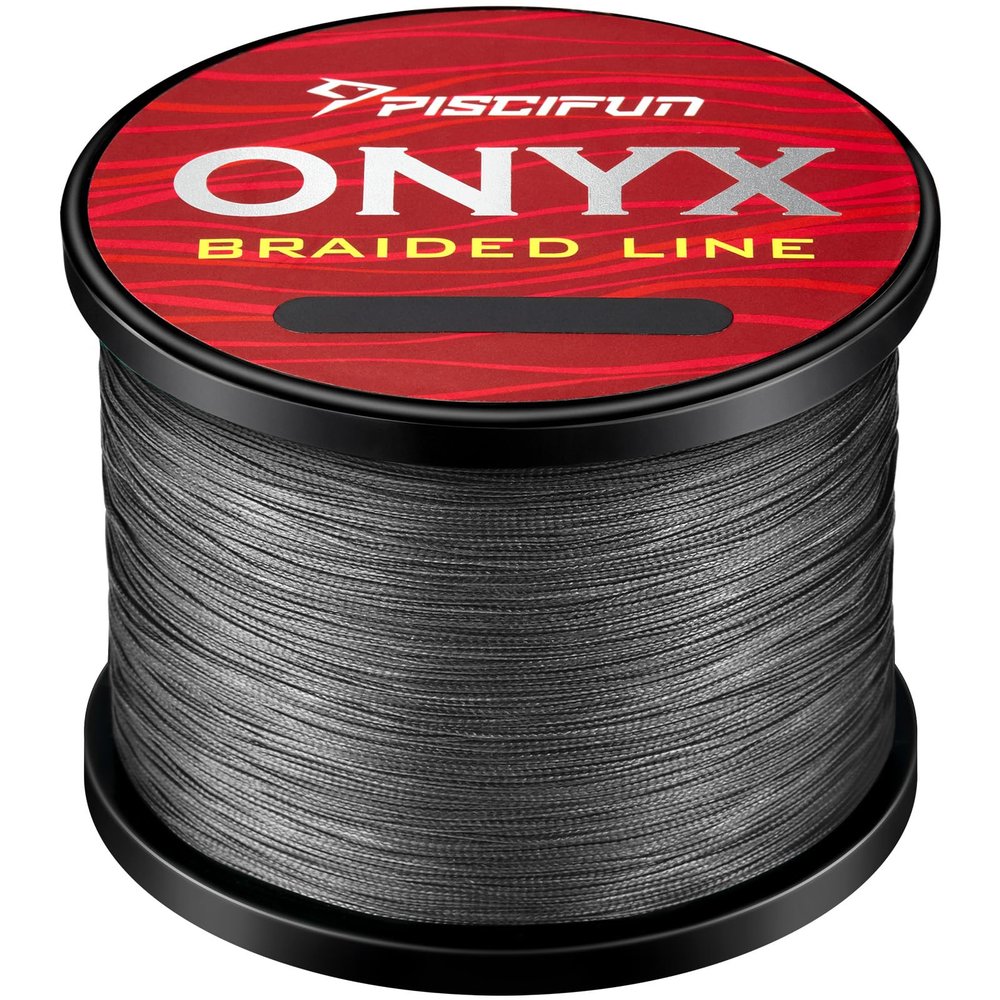 Piscifun Onyx Braided Fishing Line Advanced Superline Braid Lines 300Yd 8lb Gray