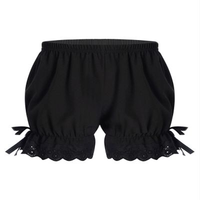 easyforever Kids Girls Dance Shorts Pumpkin Bloomers Ruffle Lace Bowknot Pettipant Security Short Pants Undershorts Black 13-14 Years