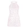 Agoky Kids Girls Shiny Ballet Dance Dress Jazz Latin Modern Dance Outfits Stage Performance Costume Dancewear Activewear Pink C 12 Years view 2