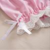 Aislor Kids Girls Dance Shorts Ruffle Bowknot Bloomers with Lace Trim Pettipant Safety Shorts Undershorts Underwear Pink 5-6 Years view 2