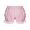 Aislor Kids Girls Dance Shorts Ruffle Bowknot Bloomers with Lace Trim Pettipant Safety Shorts Undershorts Underwear Pink 5-6 Years view 3