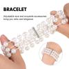 Beaupretty Flapper Style Prom Suit Pearl Bracelet Necklace Accessory Long Gloves Lace Stockings Vintage Headpiece Tea Party Costumes view 3