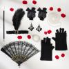 Beaupretty Flapper Style Prom Suit Pearl Bracelet Necklace Accessory Long Gloves Lace Stockings Vintage Headpiece Tea Party Costumes view 4