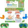 WaterDam A-Series Swimming Ear Plugs Ultra Comfy Great Waterproof Earplugs (Mixed Sizes, Size 0+1A: Infants Babies Toddlers 3-18months (Orange Blue)) view 1