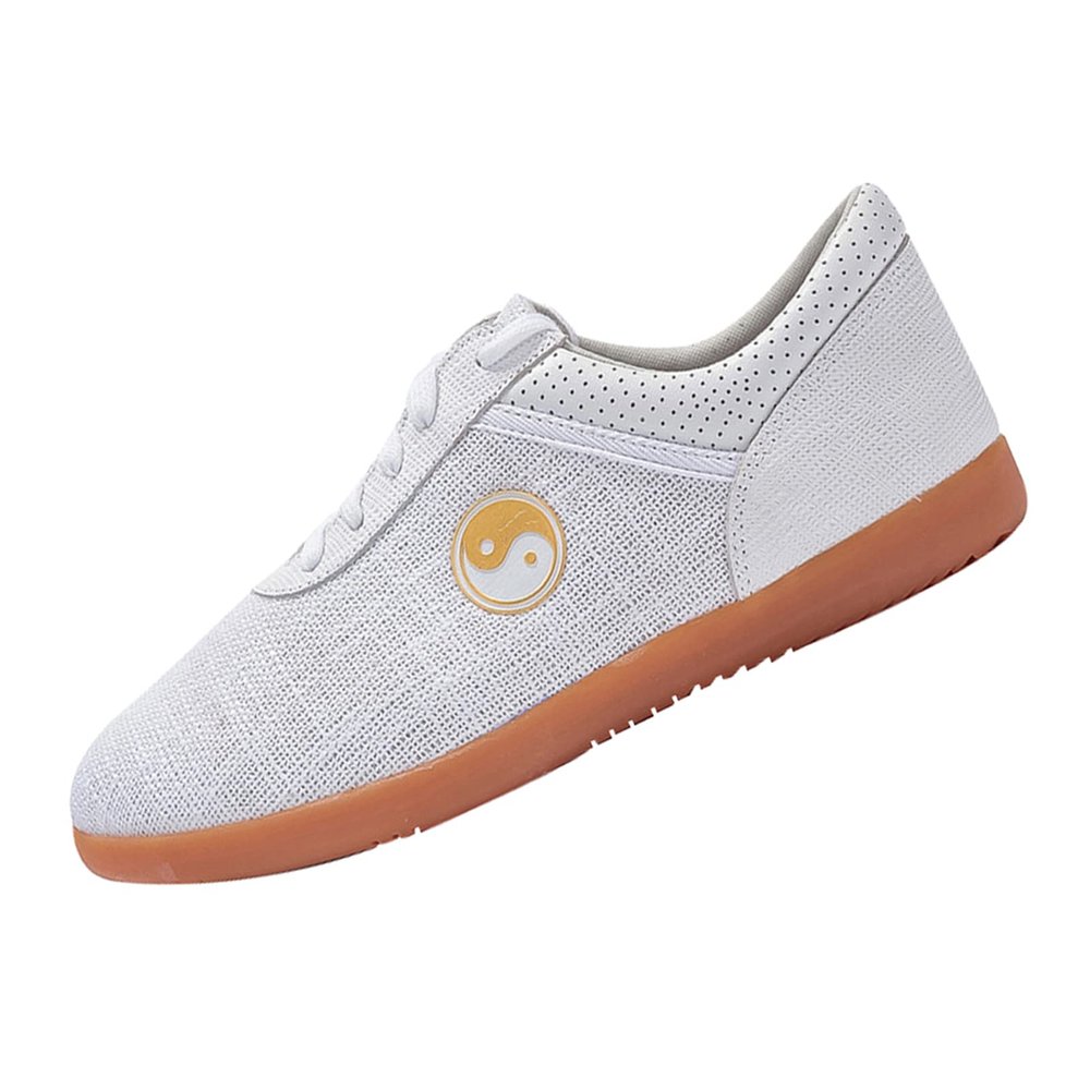 Boxing Karate Kung Fu Tai Chi Shoes,tai chi Shoes are Specially Designed for Taekwondo, Martial Arts, Boxing, Karate, kung fu. Suitable for Adults and Children, Men and Women.,White,43