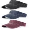 3 Pack Sun Visors for Women Men Cooling Lightweight Sports Sun Hats Adjustable Twill Cotton Run Visor view 1